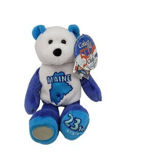 Limited Treasures State Quarters Coin Teddy Bear Maine #23 Beanbag Stuffed Plush